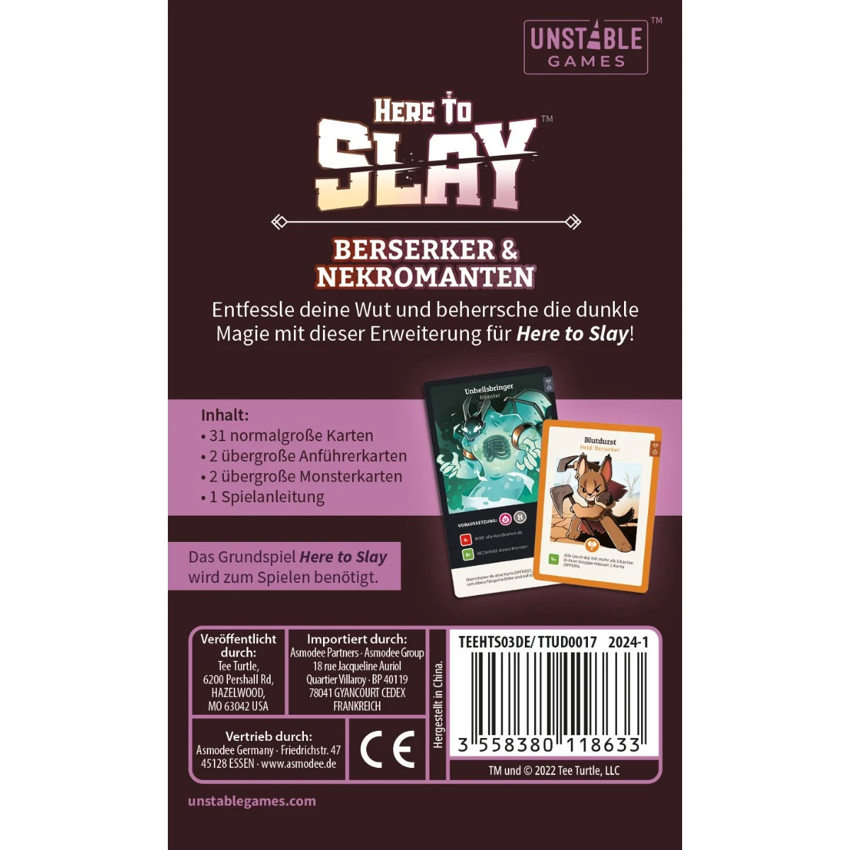 Here to Slay – Berserker & Nekromanten Erweiterung