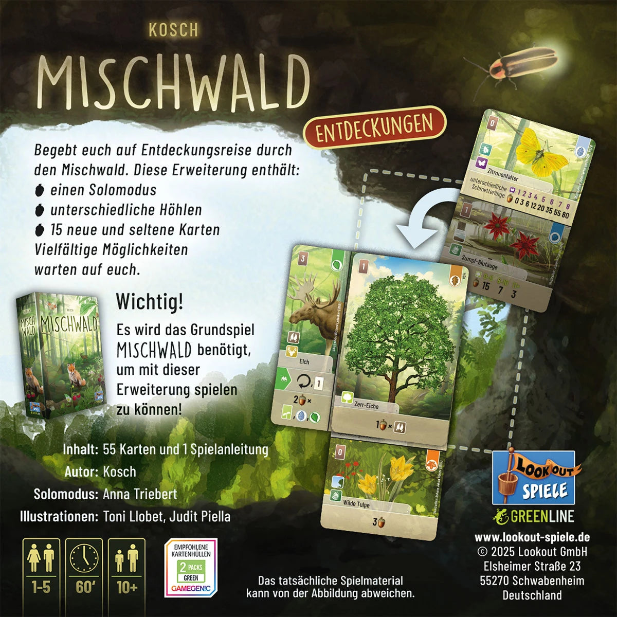 Kartenspiel Mischwald – Entdeckungen Erweiterung