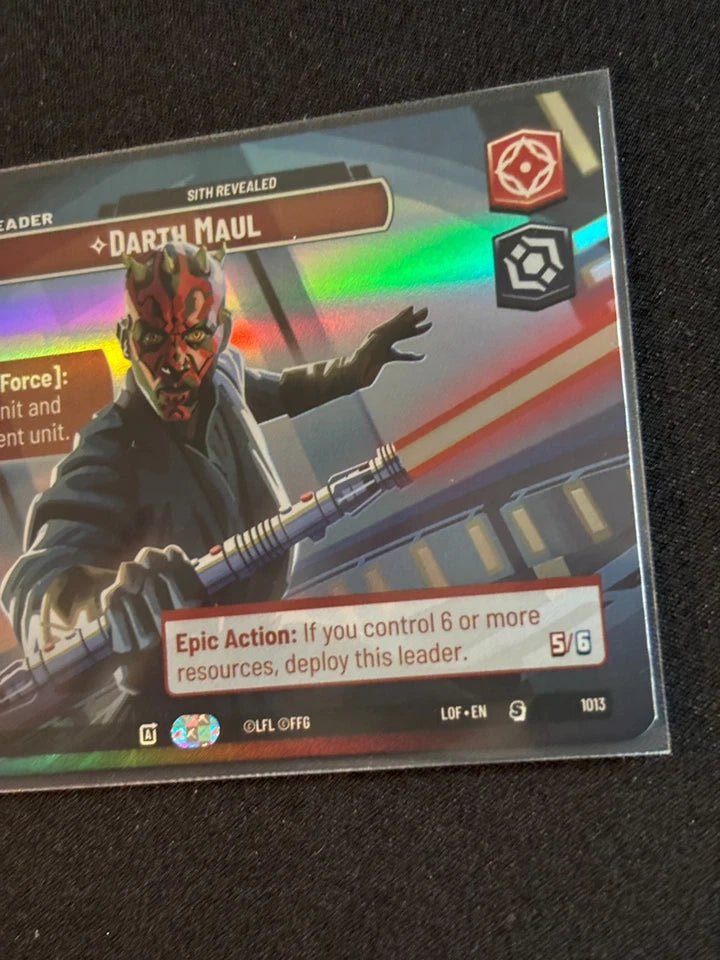 Darth Maul Showcase - Legends of the Force XLOF 1013 Star Wars Unlimited