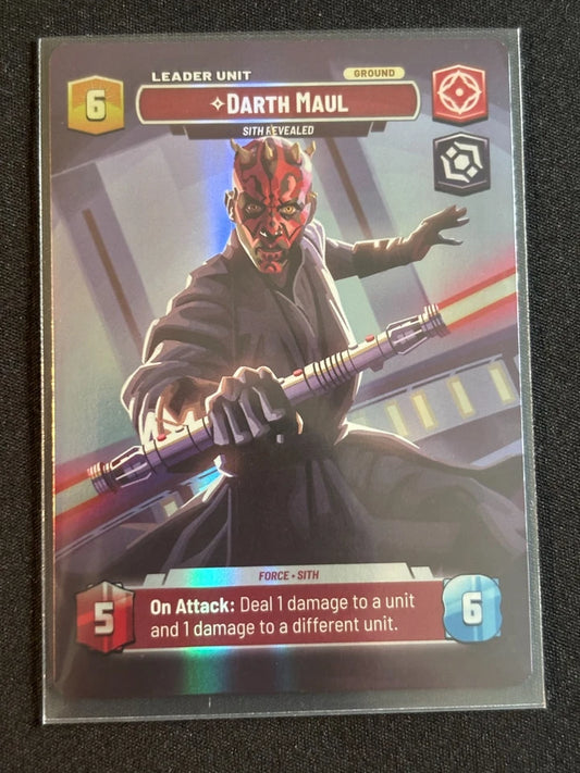 Darth Maul Showcase - Legends of the Force XLOF 1013 Star Wars Unlimited
