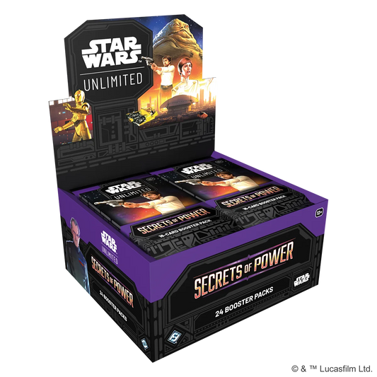 Star Wars Unlimited – Secrets of Power Booster-Display - Englisch