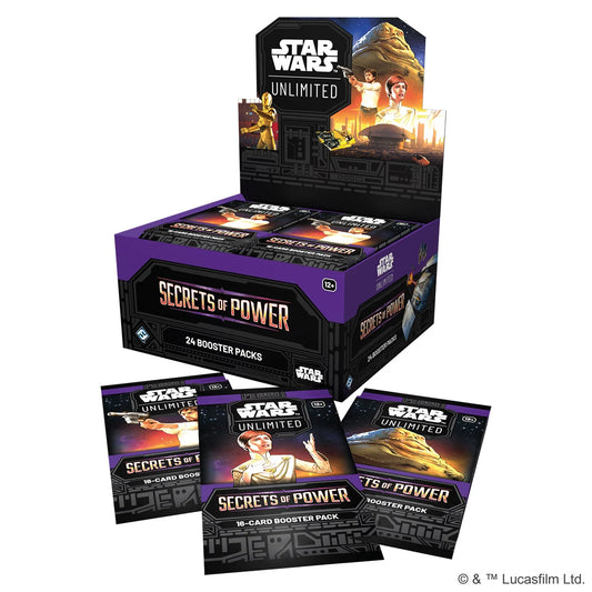 Star Wars Unlimited – Secrets of Power Booster-Display - Englisch