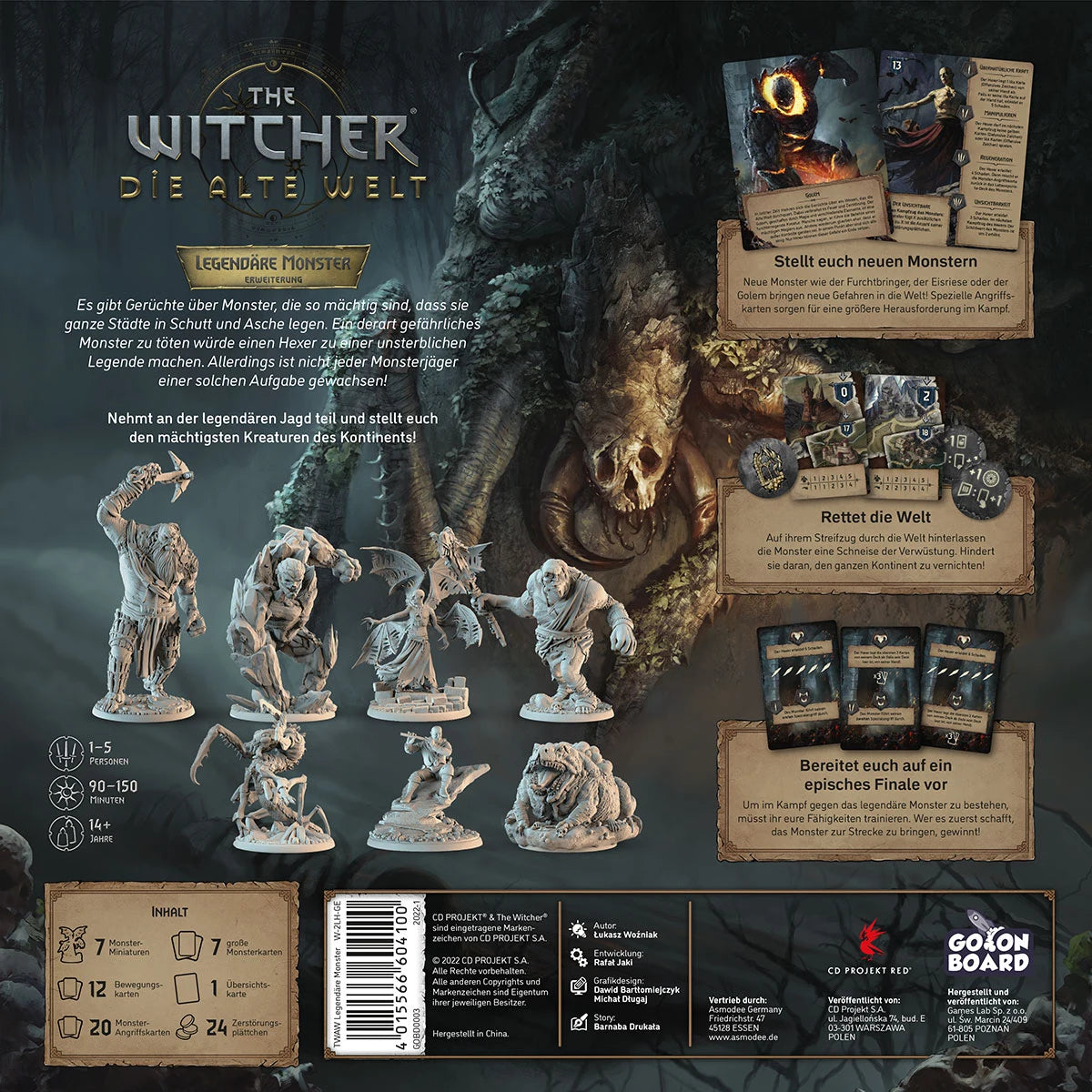 The Witcher Die Alte Welt Legendäre Monster Erweiterung Brettspiel