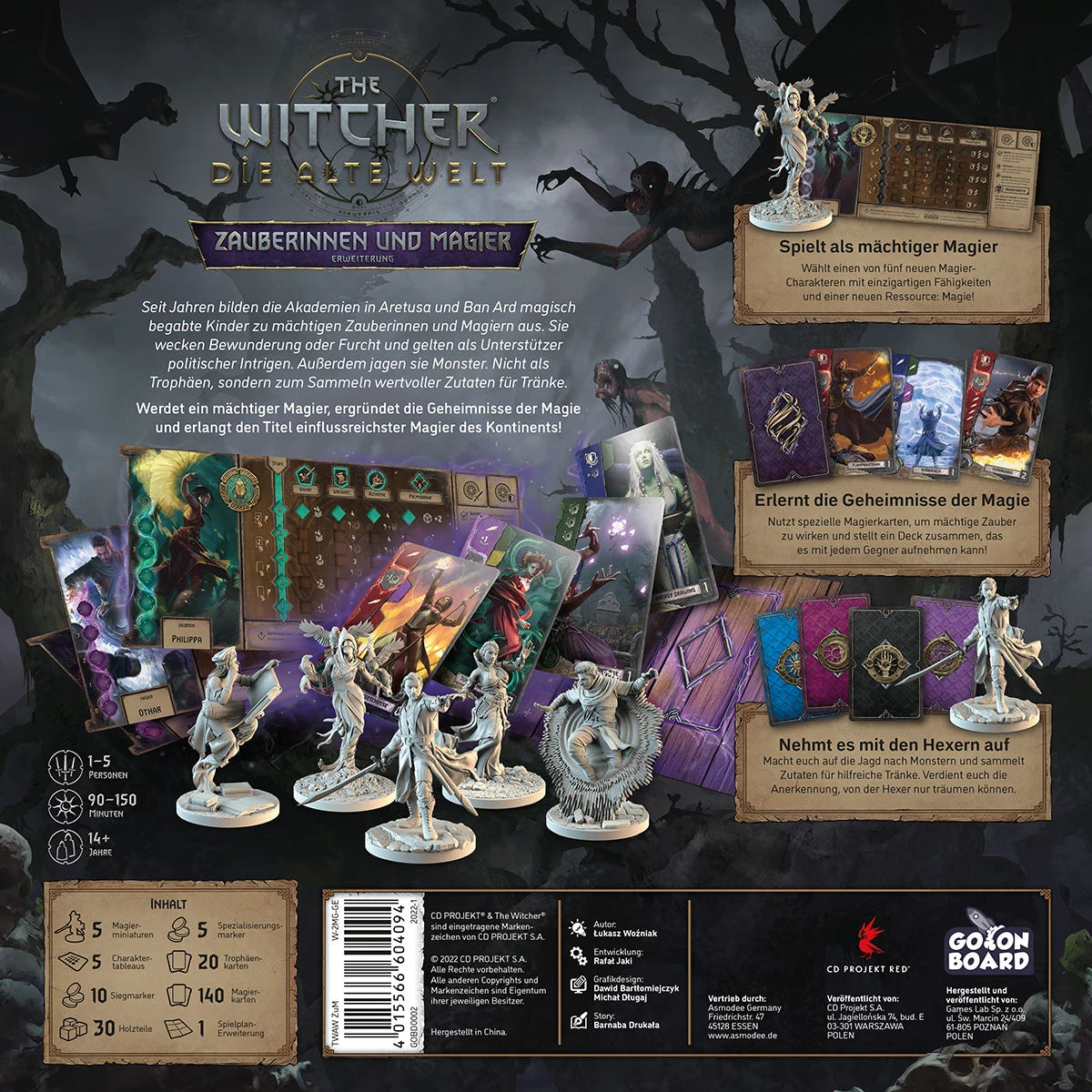 The Witcher Die Alte Welt Zauberinnen und Magier Erweiterung Brettspiel